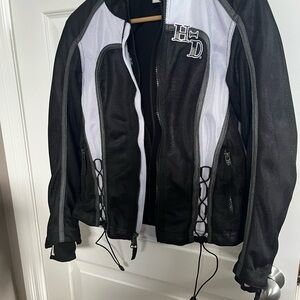 Woman’s Harley-Davidson Black and White Mesh Jacket